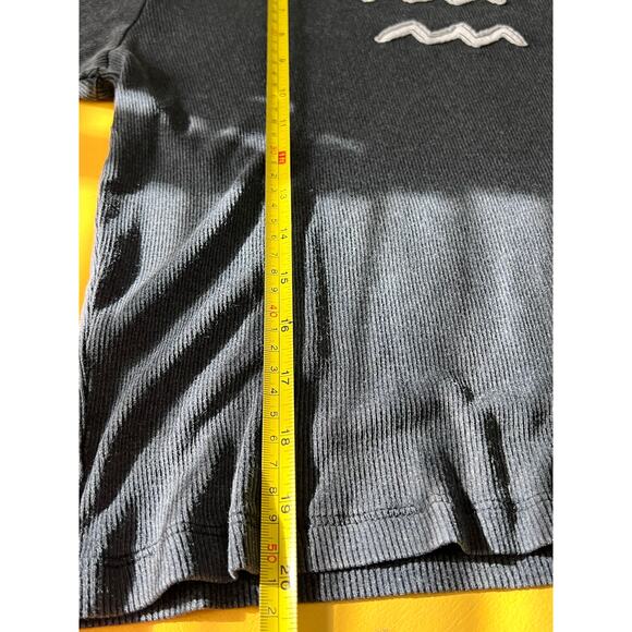 NWT Free People X The Laundry Room Womens Aquarius Stitch T-Shirt Black Size L - Picture 8 of 8